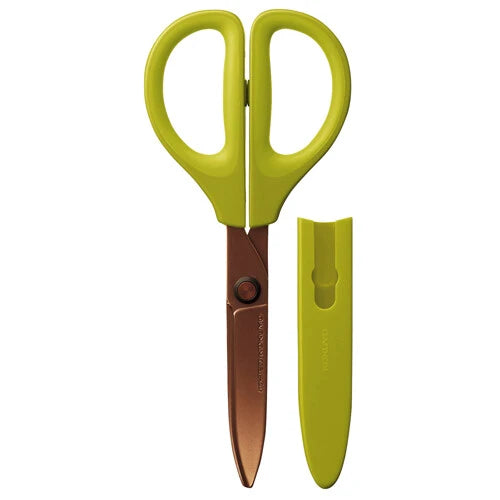 Kokuyo Saxa Scissors - Yellow Green
