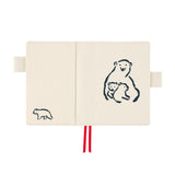 2023 Hobonichi Techo Planner & Cover English A6 - Izumi Shiokawa: Polar Bear