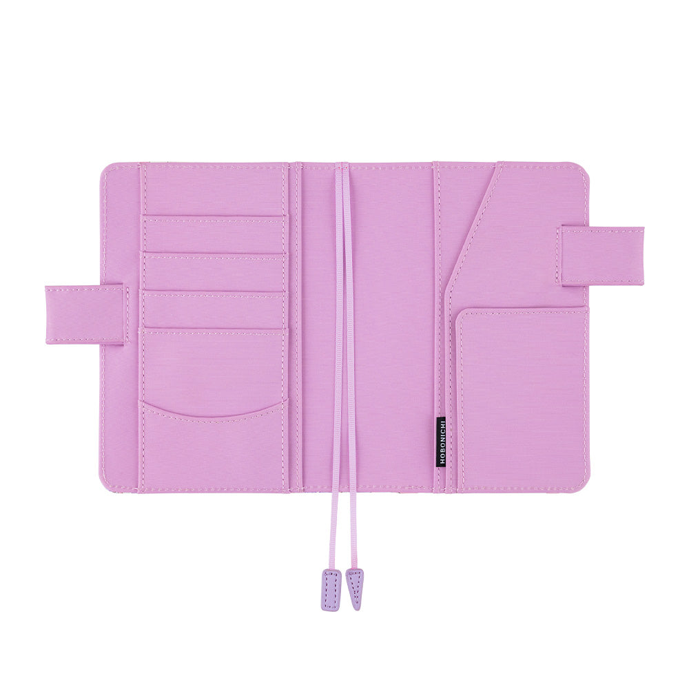 2023 Hobonichi Techo Planner & Cover English A6 - Liberty Fabrics: Betsy Neon Purple