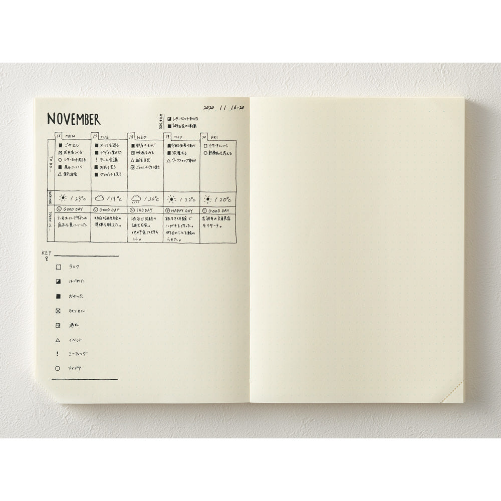 MD A5 Codex 1 Day 1 Page Dot Grid Notebook – M.Lovewell