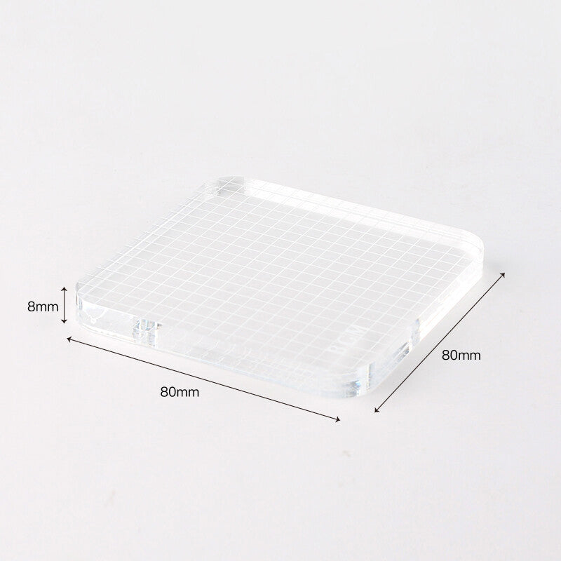 BGM Clear Stamp - Large Acrylic Grid Block