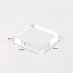 BGM Clear Acrylic Stamp Block, Grid - Small