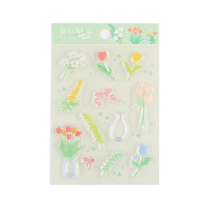 BGM Clear Stamp - Flower Vase