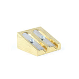 Brass Double Wedge Pencil Sharpener - M.Lovewell