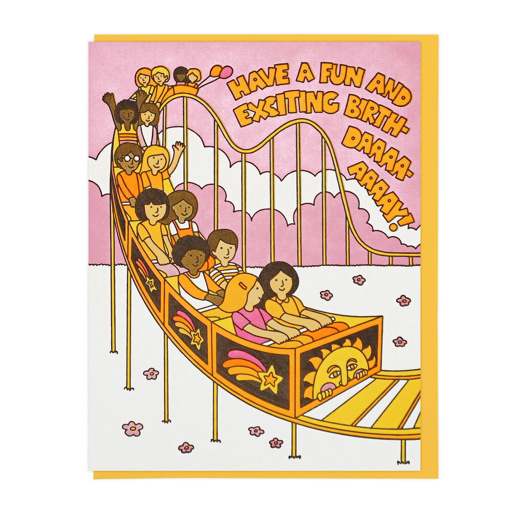 Rollercoaster Birthday Card