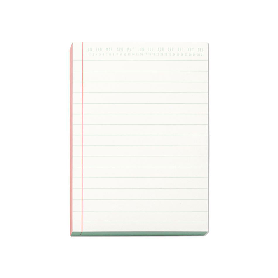 Colorblock Notepad - Coral & Blue