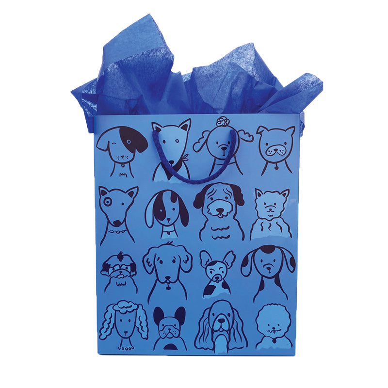 Blue Dogs Gift Bag