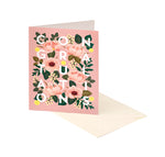 Dusty Pink Floral Congrats Card