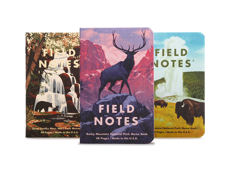 National Parks Pocket Notebook - Pack C - M.Lovewell
