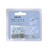 'Hana Kotoba' Series Washi Tape Sticker Set - Blue Star Flowers