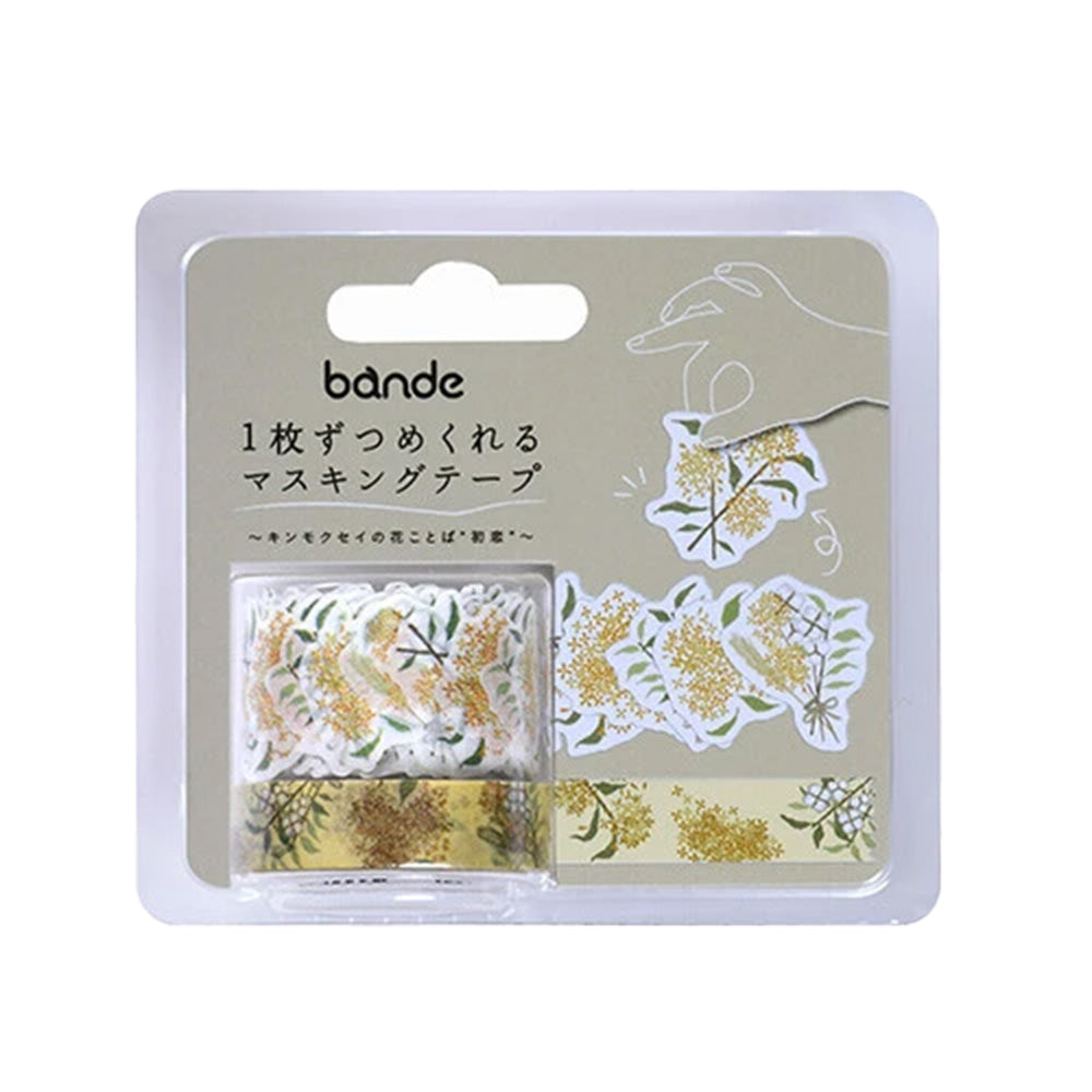 'Hana Kotoba' Series Washi Tape Sticker Set - Kinmokusei Flowers