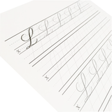 Copperplate Practice Pad - Uppercase Letters - M.Lovewell