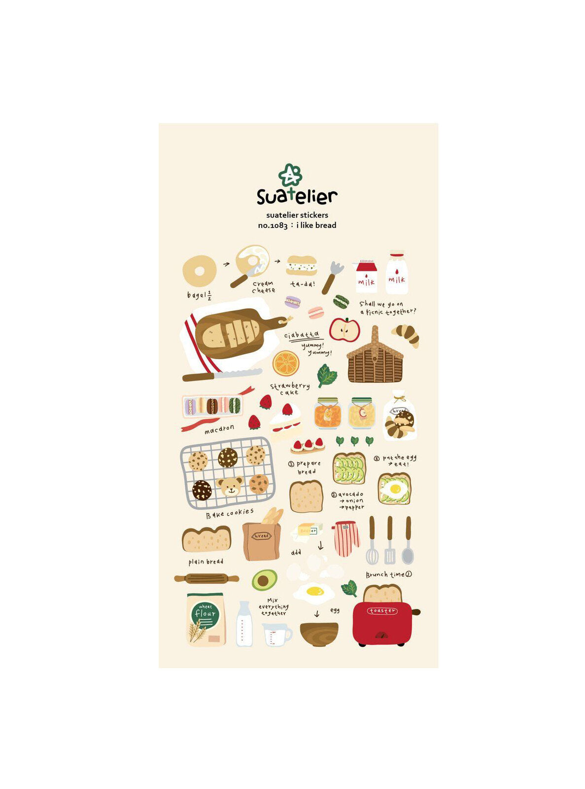 I Like Bread Stickers - M.Lovewell