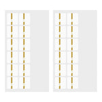 Midori Index Label - Gold Numbers