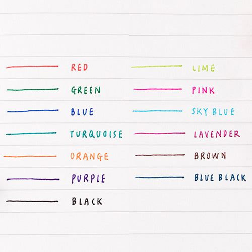 Life & Pieces 4 Color 0.4mm Gel Pen - Translucent