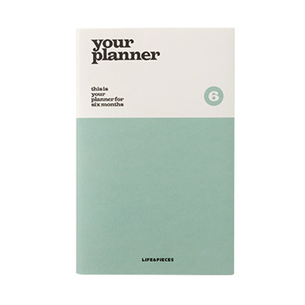 Life & Pieces Your Planner 6 Month Small - Mint