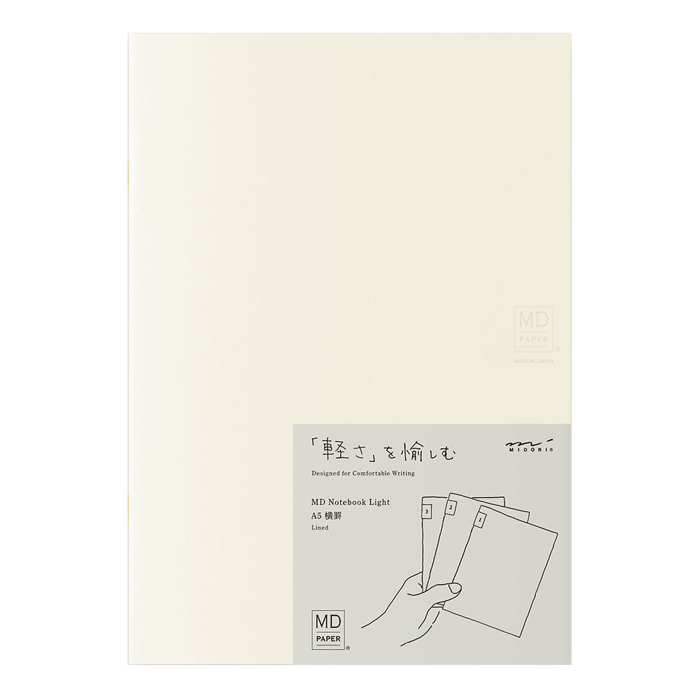 MD A5 Lined Notebook Light
