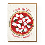 Margherita Pizza Congrats Card