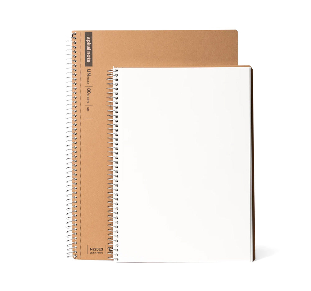 Maruman Spiral Note Basic Notebook A5 Plain 80 Sheets