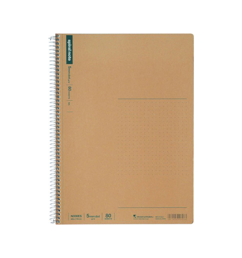 Maruman Spiral Note Basic Notebook B5 Dot Grid 80 Sheets