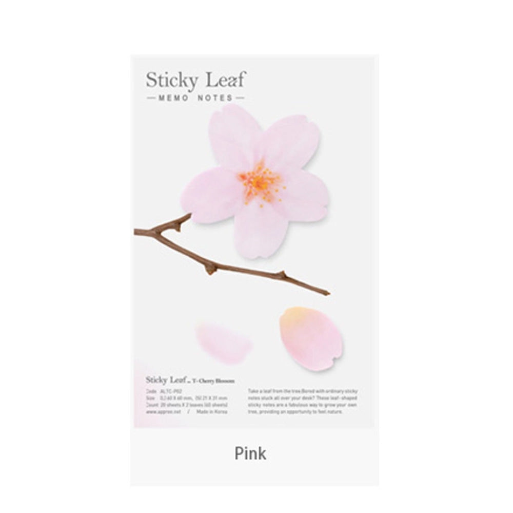 Transparent Sticky Note - Medium Pink Cherry Blossom