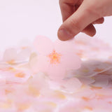 Transparent Sticky Note - Large Pink Cherry Blossom