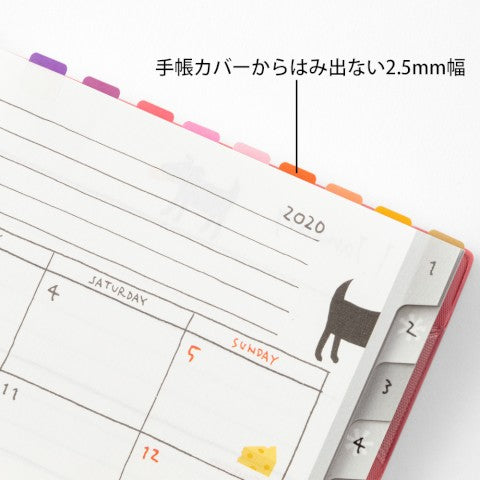 Midori Index Label - 24 Vivid Colors - M.Lovewell