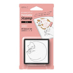 Midori Paintable Pre-Inked Stamp - Cat