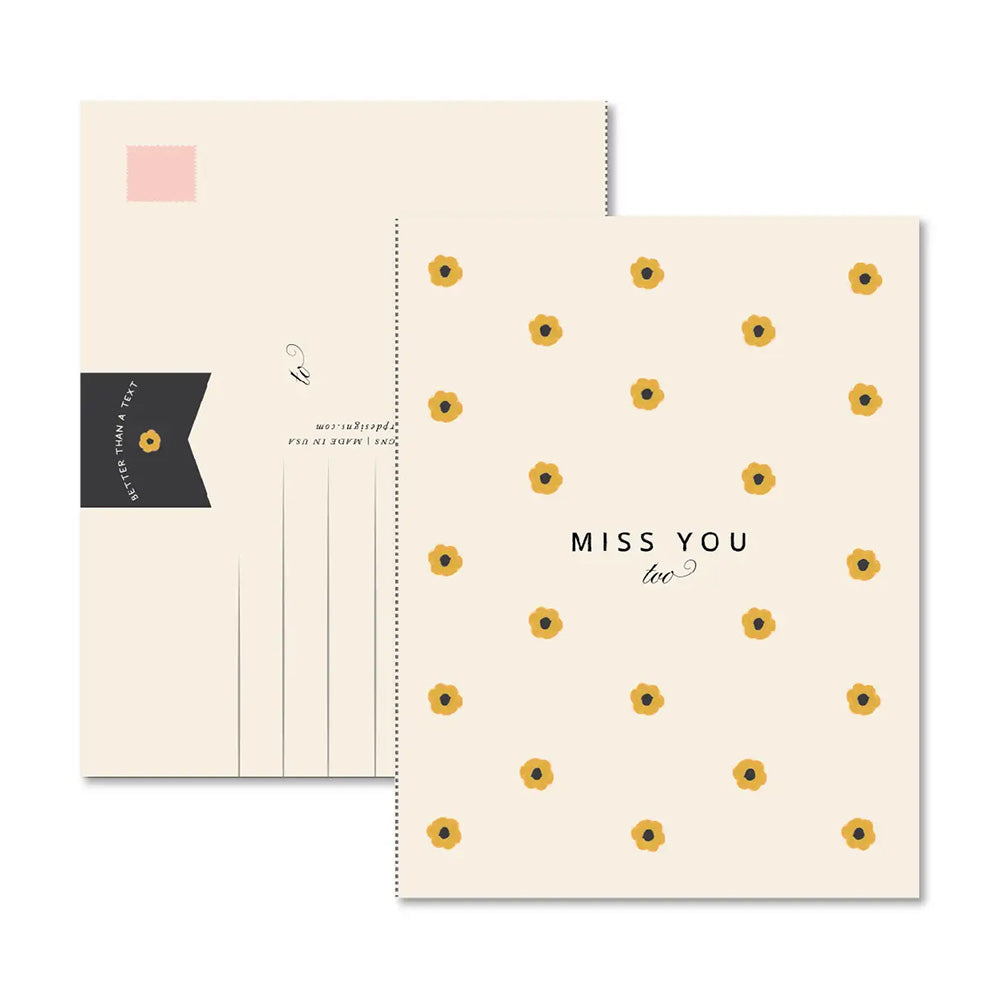 Miss You With Tear-Off Postcard