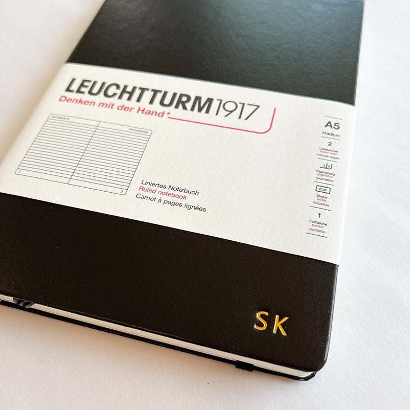 Leuchtturm1917 A5 Lined Notebook - Black
