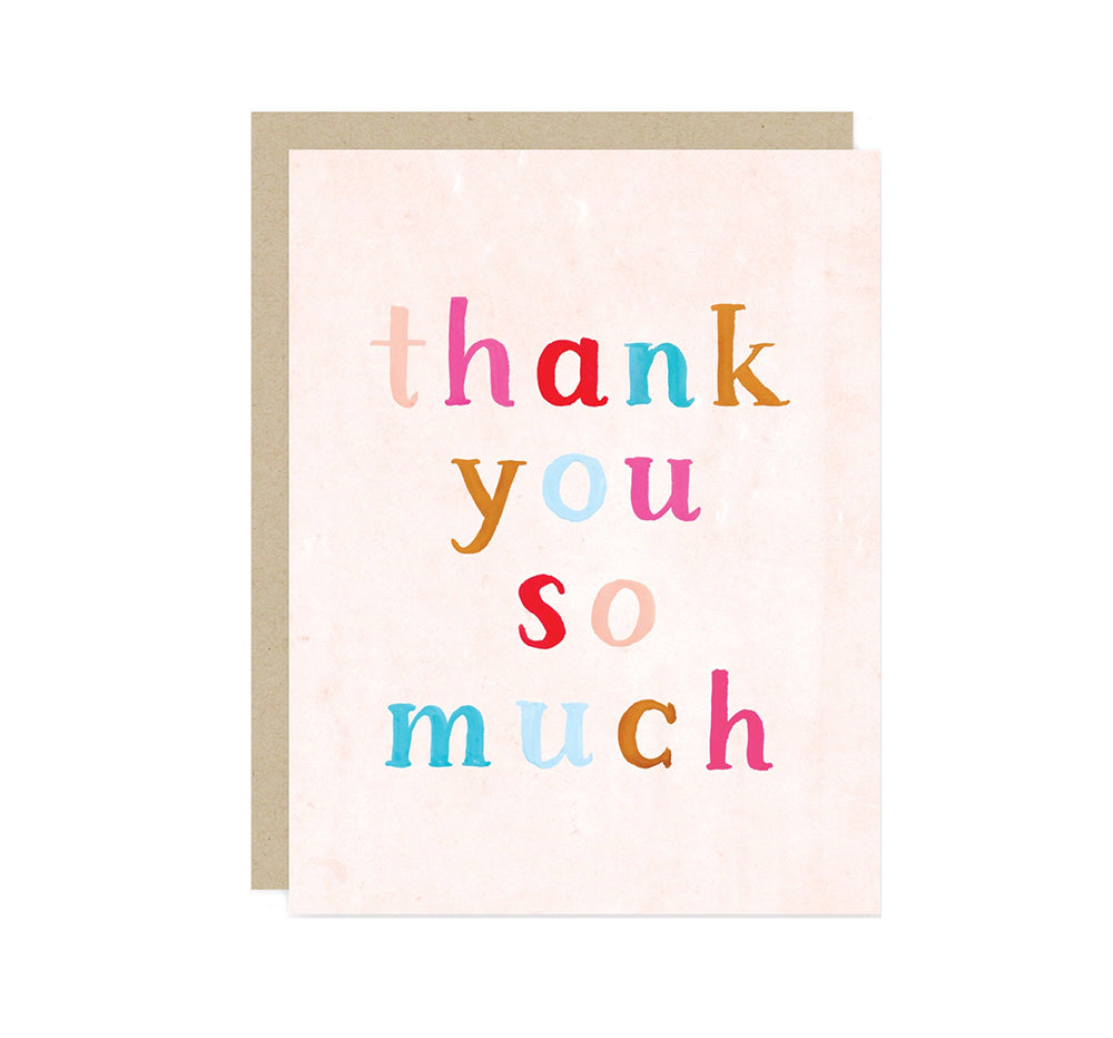 Painted Thank You Card