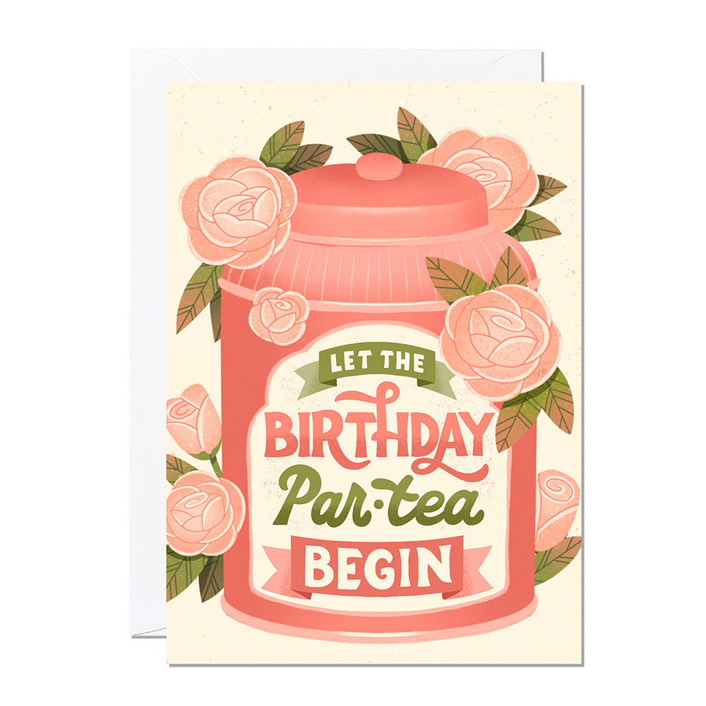 Par-Tea Birthday Card