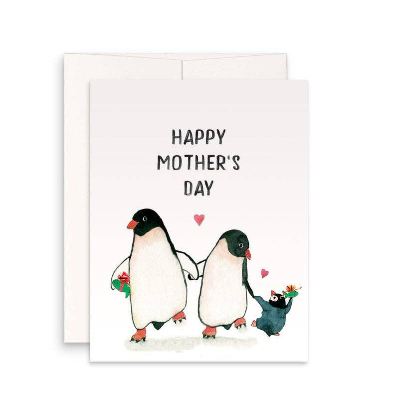 Penguin Family Mother's Day Card