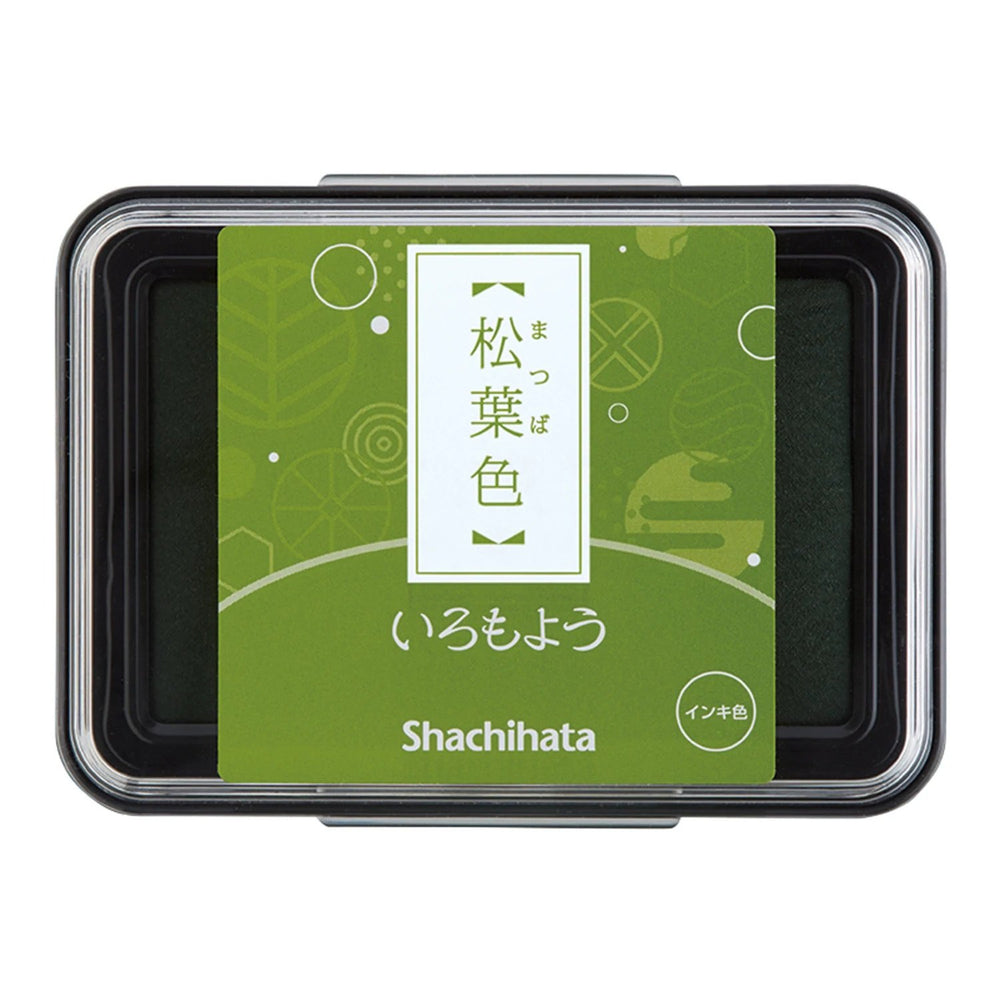 Shachihata Iromoyo Ink Pad - Dark Yellow Green