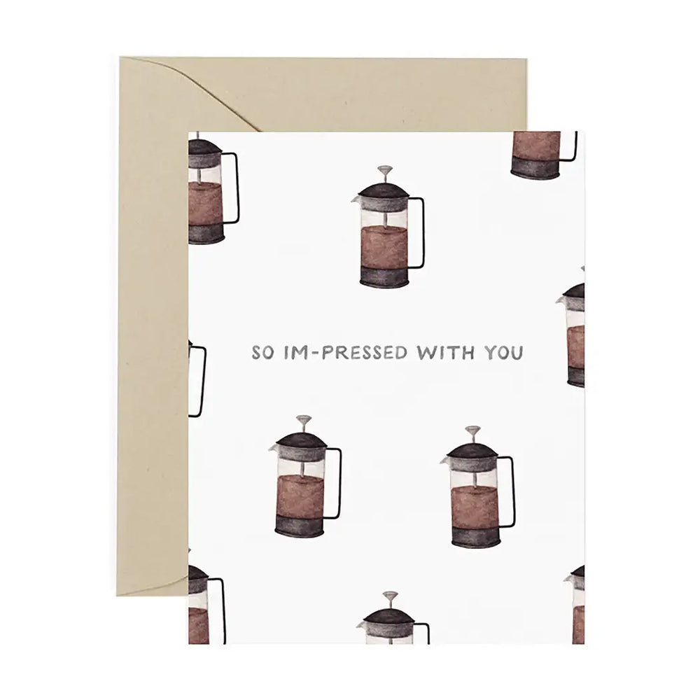 So Im-pressed Coffee Congrats Card
