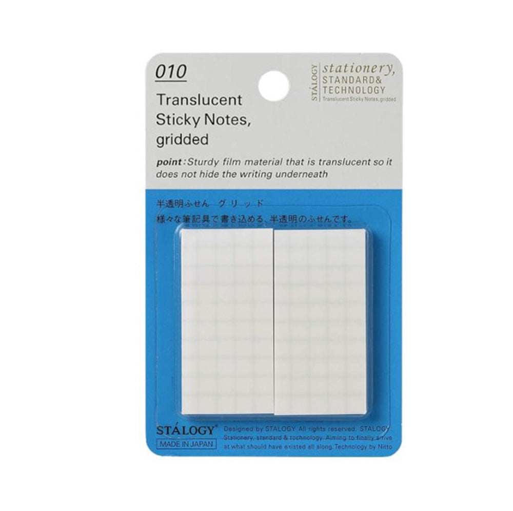 Stalogy Translucent Sticky Notes Grid 25mm