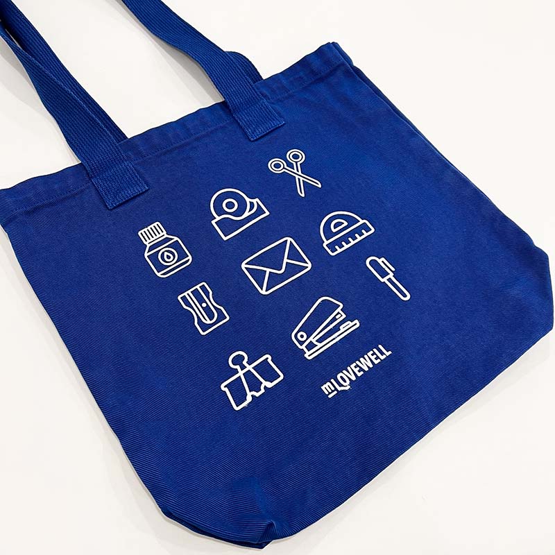 M.Lovewell Stationery Tote Bag - Reflex Blue