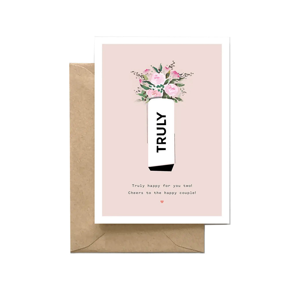 Truly Happy for You Two Wedding Card