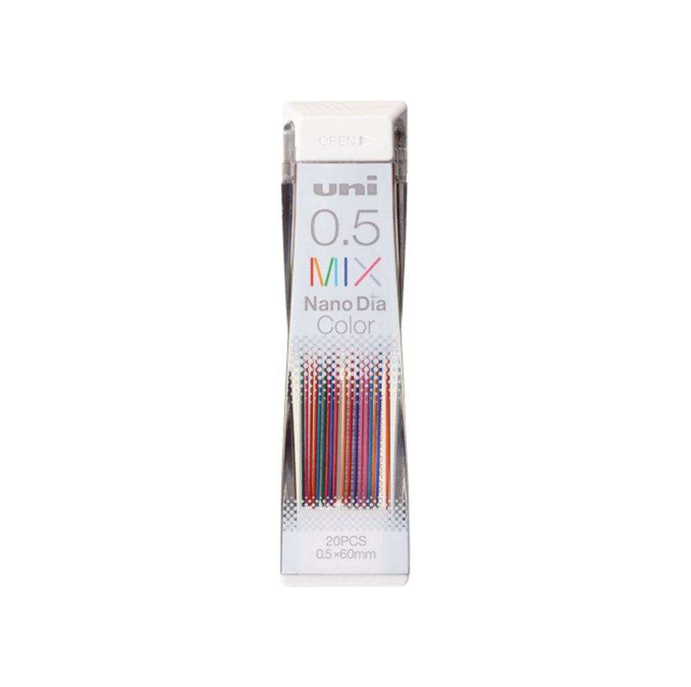 Uni Nano Dia Mechanical Pencil 0.5mm Lead Refill - Color Mix