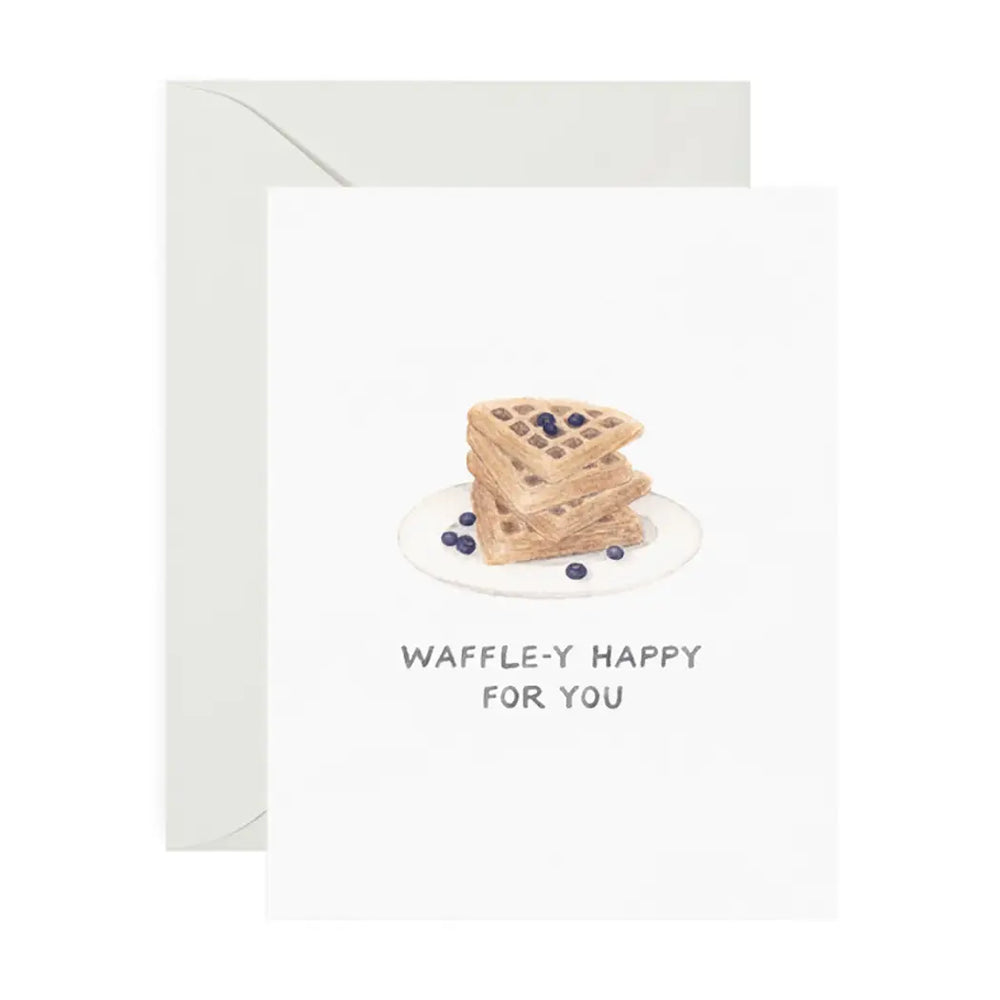 Waffle-y Happy Congrats Card