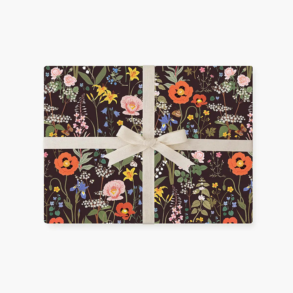 Wild Flowers Double Sided Gift Wrap Sheet