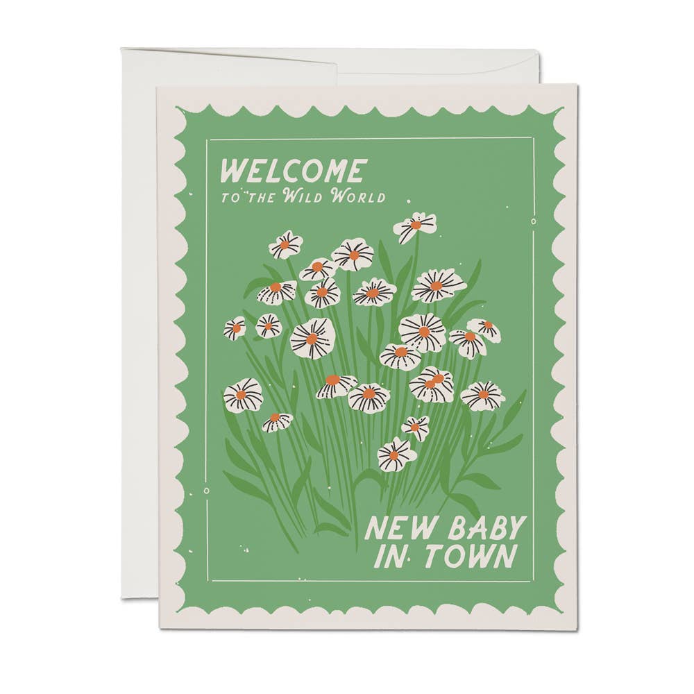 Wild World Welcome Baby Card