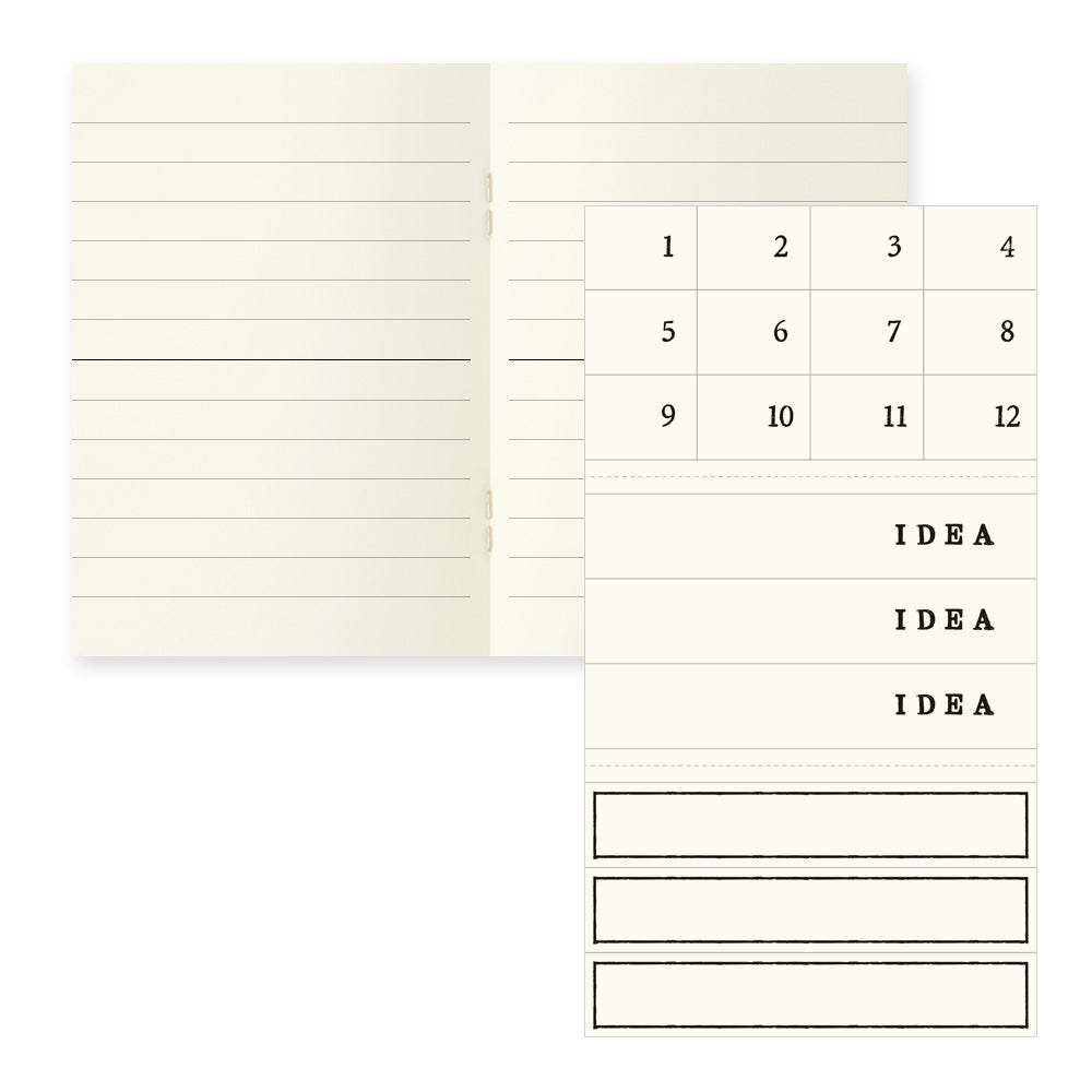 MD A7 Lined Notebook Light