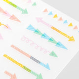 Midori Arrow Pastel Stickers