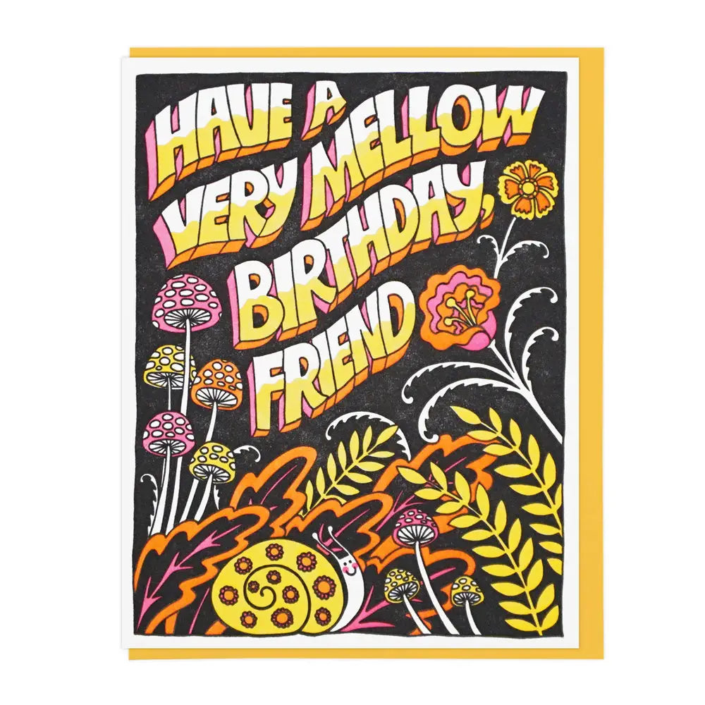Mellow Happy Birthday Card