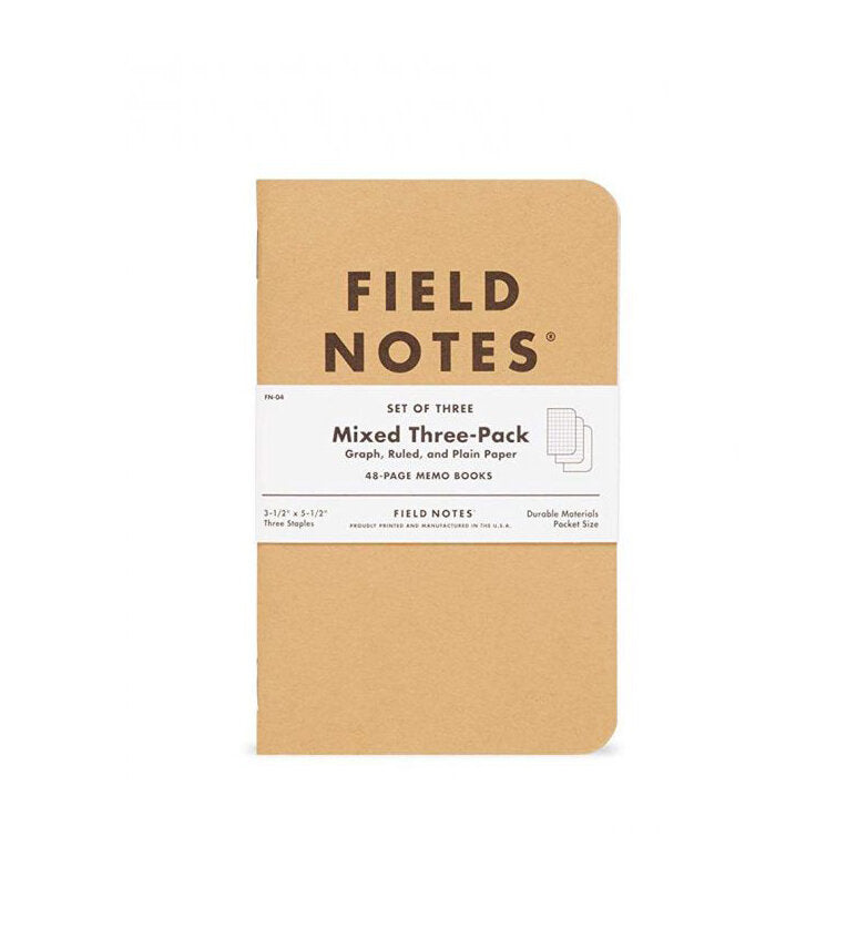 Mixed Three Pack Notebook