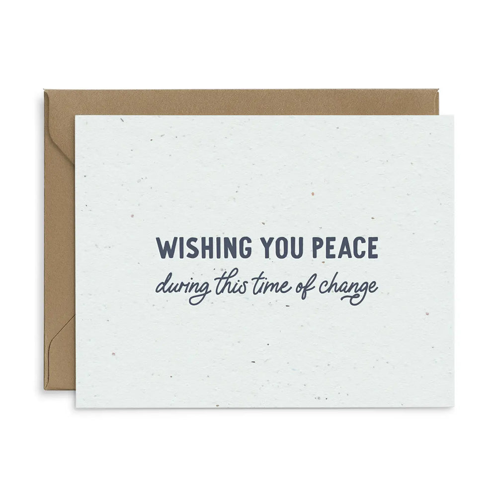 Wishing You Peace Plantable Sympathy Card
