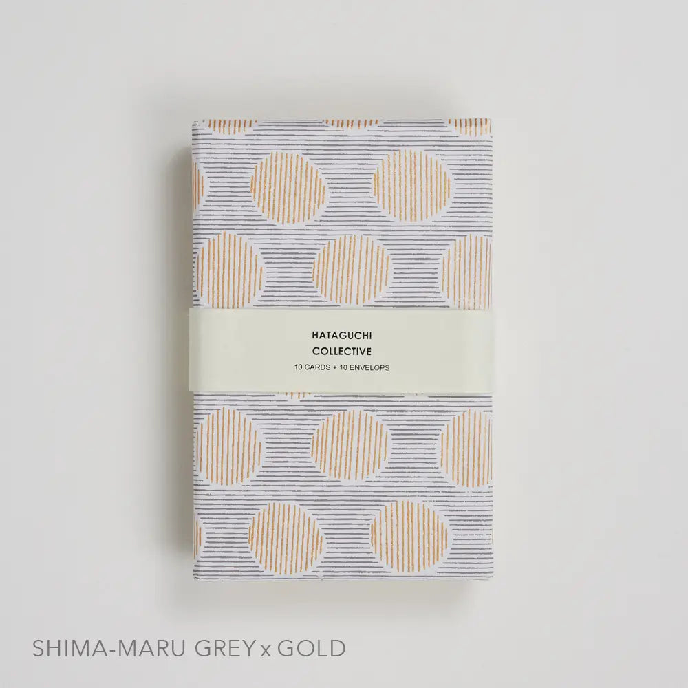 Shima-Maru Grey x Gold Boxed Card Set