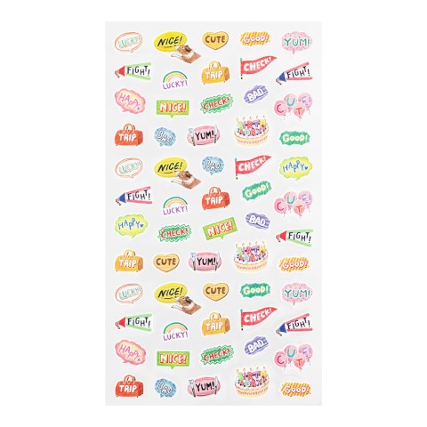 Midori Stickers for Diary Daily Records - Words